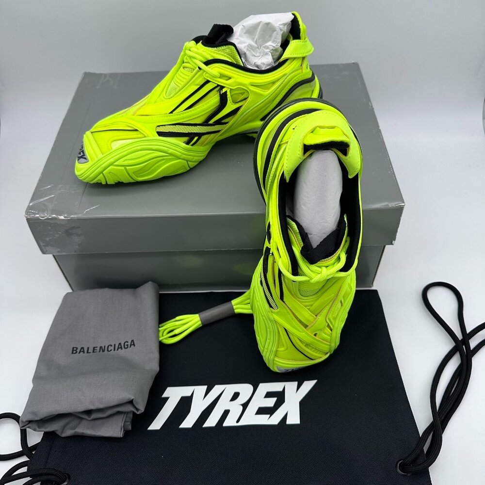 Balenciaga Women's Tyrex Low Top Athletic Sneaker, Size EU37/US7, Fluo Yellow‎